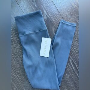 Elation Ultra High Rise Rib Legging: Dark Grey-Medium